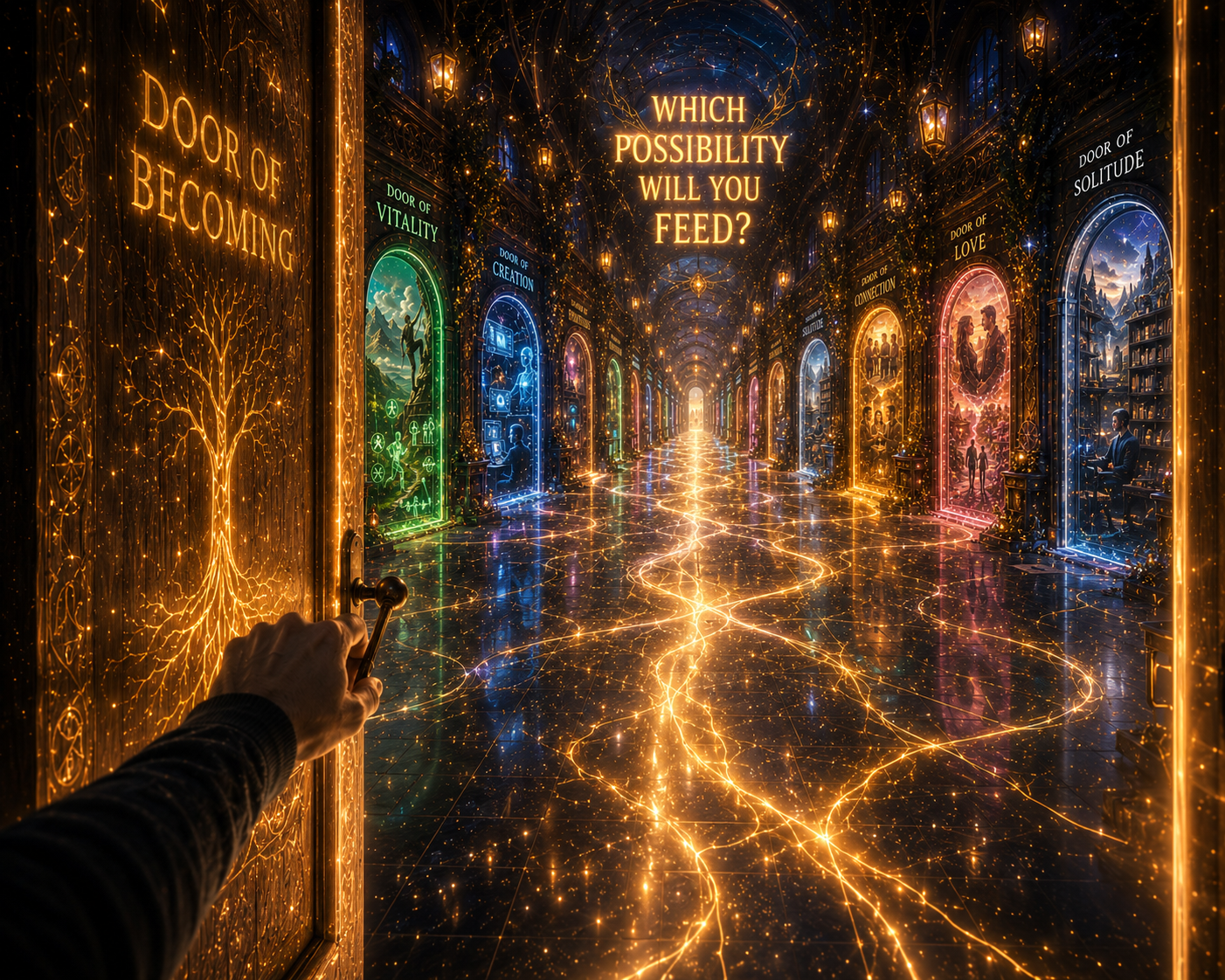 Canvas Art: "The Sanctuary of Solitude" Fantasy Wall Art Wrap