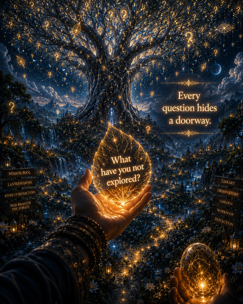 Canvas Art: "The Sanctuary of Solitude" Fantasy Wall Art Wrap