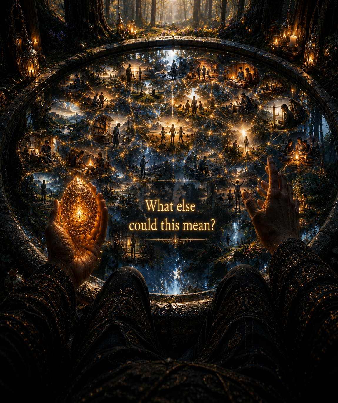 Canvas Art: "The Sanctuary of Solitude" Fantasy Wall Art Wrap